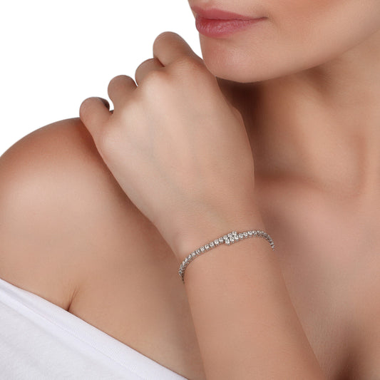 Overlapping Diamond Tennis Bracelet | Top Diamond Jewellery Store